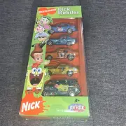 RARE 2007 Joy Ride Nick Mobiles 5 Diecast Pack with Plymouth, Dodge, Mustang Etc
