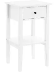 Rue Bedside Table in White