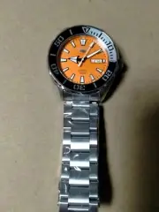 SEIKO Watch, Brand New, SRPC55J1 , 5 Sports Automatic 48mm Orange Men