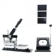 80*53mm Magnet Making Machine Square Button Maker + Paper Cutter+100pcs Material