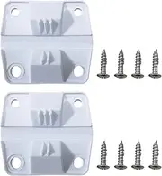 Gbtdoface Classic Plastic White Cooler Hinges & Screws Set for COLEMAN COOLER REPLACEMENT 2x HINGES 8x SCREWS 5283-1141