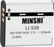 MINSHI Li-50B Replacement Battery Compatible with Ricoh XZ-1 【3.7V 925mAh】 High Performance Compatible Camera Battery 2023LF
