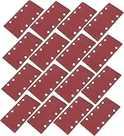 100pcs Sandpaper Grinding Machine Replacement Pads Rectangle Square Flocked Shaped Sandpapers for Wood Furniture Metal Polishing
