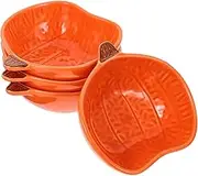 Mikinona 4pcs Ceramic Condiment Dish Set Adorable Sushi Plate Ideal for Home Kitchen BBQ Party