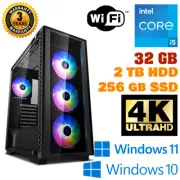Intel 10th Gen i5 10400 | 32 GB RAM | 2TB HDD + 256GB SSD | Gaming PC/Computer