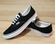 Mens VANS ERA Classic Black White Athletic Shoes Skate Sneakers Old Skool NEW