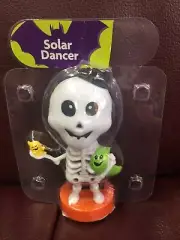 NEW Solar Powered Dancer Halloween Skeleton Skelly Ghost Bobble Head Sun Catcher