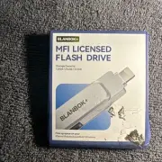 BLANBOK+ MFi Certified 128GB Photo Stick iPhone Flash Drive USB Memory Stick