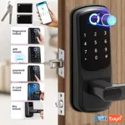 Fingerprint Smart Door Lock App Remote Unlocking Keyless wifi Lock Electronic AU