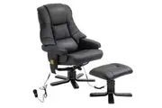 Full Body Massage Recliner Chair 8-Point Heated Office Chair Black