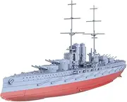 YYC1800501S 1/1800 Military Model Kit SMS Viribus Unitis Battleship Full Hull