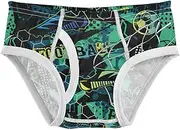 [Joisal] Abstract Fooball Soccer Ball7 Toddler Briefs 3t-4t Soft Toddler Boys Underwear, Football Soccer Grunge Style, 4 Years