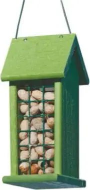 Audubon Going Green Full Shell Peanut Feeder .6 Lbs Green