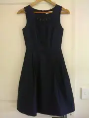 Alannah Hill I'm Taking Over Frock Dress Navy Size 6 BNWT RRP $349