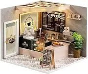 Super Creator Daily Plastic Miniature House Cafe Energy Supply Store 3D House Building Block Gift Sets New