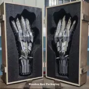1:1 The Lord of the Rings Sauron Metal Steel Hand Armor Wearable Gloves Cosplay