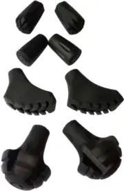 Replacement Rubber Tips Set for Trekking Pole Walking Hiking Sticks Tips Protect