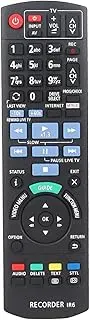 N2QAYB001077 New Remote Control Compatible with Panasonic BLU-RAY DISC/DVD Player/HDD Recorder DMRHWT260 DMRHWT260GN DMRPWT560 DMRPWT560GN DMRUBT1 DMRUBT1GL DMRUBT1GLK with Netflix