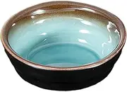 [A] 95 Ceramic Round Small Bowl Celadon Blur [3.7 x 3.6 x 1.4 inches (9.5 x 9.2 x 3.5 cm)] | Small Bowl