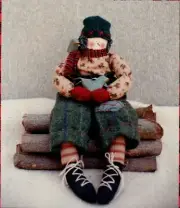 Frosty’s Winter Friends Doll Figure Sewing Pattern Primitive Folk Art Snowman