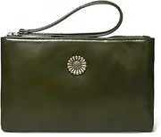 [Akuihizo] Medieval Wristlet Clutch Wallet Cute Small Pouch Bag With Wristlet Strap for Women, Green, Medieval,sturdy