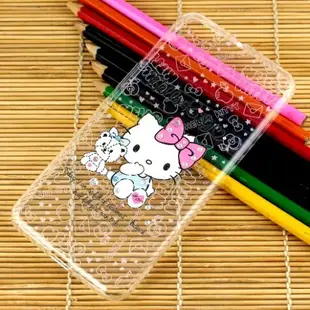 【Hello Kitty】HTC One X9 彩鑽透明保護軟套