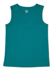 Wonder Nation Boys Tank Top Large (10-12) Green Kid Tough Fade Resistant