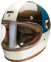 Hedon Heroine Racer 2.0 Cosmos ECE, full face helmet , color: White/Blue/Dark Brown , size: L