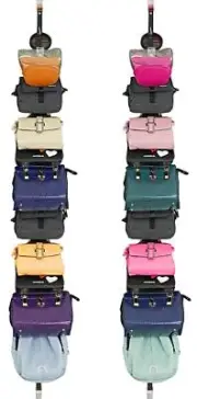 Bag-Organizer-Rack-Holder Purse Hanger for Door - 20 Hooks for Handbags