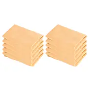 10pcs 30 x 30cm Microfiber Towel Strong Water Absorbent Quick Dry Soft Towel (Khaki)