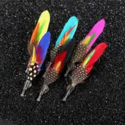 Handmade Peacock Pheasant Feather Brooch Hat Lapel Pin Suit Wedding Accessori.Z8