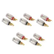 10x Speaker Amplifier Terminal Binding Post Banana Jack Connector Socket