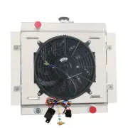 3-Row Radiator+Shroud Fan+Relay Fit Ford 1968-1980 Escort MK1 MK2 Pinto RS2000 (for: Ford)