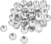 OFFIGAM 50Pcs Aluminum Wax Candle Case for DIY Tea Light Holders High Temperature Resistant Safe Use for Candle Making Organizing Items