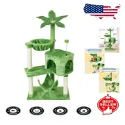 26-Inch Cat Tree with Scratching Posts, Hammock & Kitten Toys - Perfect for Cats