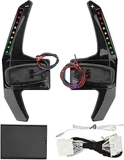 Paddle Shifter Extension, LED APP Controller, AMG Gear Shift Adapter, Steering Wheel Shift Paddle, Replacement for AMG 5 C63 E63 S65 CL5 GLC63 GLE63 (Black)