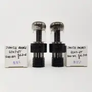 2 X JAN CQ 6SN7GT ROGERS TUBE. BAD BOY. BLACK T PLATES. MATCHED PAIR. AD ENA