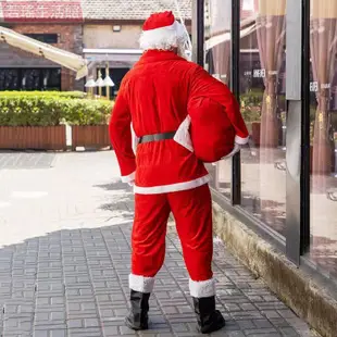 聖誕服裝大人 聖誕服裝男 聖誕  男生 聖誕老公公服裝 圣誕裝飾衣服男大碼兒童演出禮品服飾商場酒吧游樂園裝扮衣服批發