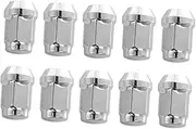 CRAFTHROU 20pcs Steel Lug Nuts Tire Screw Nut Wheel Lug Nuts Automobile Wheel Modification Nut Flanged Surface Lug Nuts