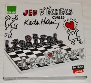 Keith Haring Limited Edition / Production Wooden Chess Set MoMA Design by VILAC