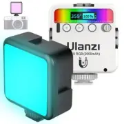 Mini LED Camera Light 2000mAh RGB Rechargeable Panel Photo Vlogger