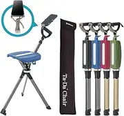STEP2GOLD Ta-Da Chair Series 2 PRO, Portable Trekking Hiking Pole, Folding Walking Stick with Seat, Walking Cane with Chair, Foldable Chair, Lightweight Aluminum, Easy Carry and Storage, Anti-Slip
