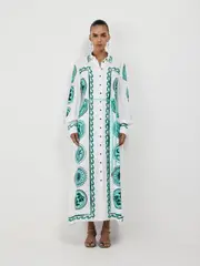 CELESTIAL TILE MAXI DRESS