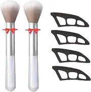 Pack of 2 Eyeshadow Assistant, Eyeshadow Stencil, Eyeshadow Applicator Tool, Reusable Eyetour Makeup Stencil with Brush for Beginners and Makeup Lovers