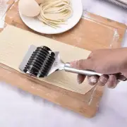 Stainless Steel Noodle Maker Lattice Roller Docker Dough Cutter Kitchen Tool