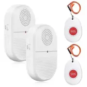 ChunHee Wireless Caregiver Pager Call Button Nurse Alert System Call Bell for...