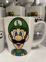 Nintendo World Super Luigi Character Mug Cup NEW Mario Peach Yoshi
