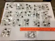 Lot of 1:64 scale custom tires 68 total tires different color rims Free shipping