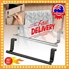 Kitchen Hook Over Door Bathroom Rail Cupboard Hanger Bar Tea Towel Holder RackHI