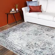Brand Ventures Salsa Adrianita Ivory & Blue Transitional Rug
